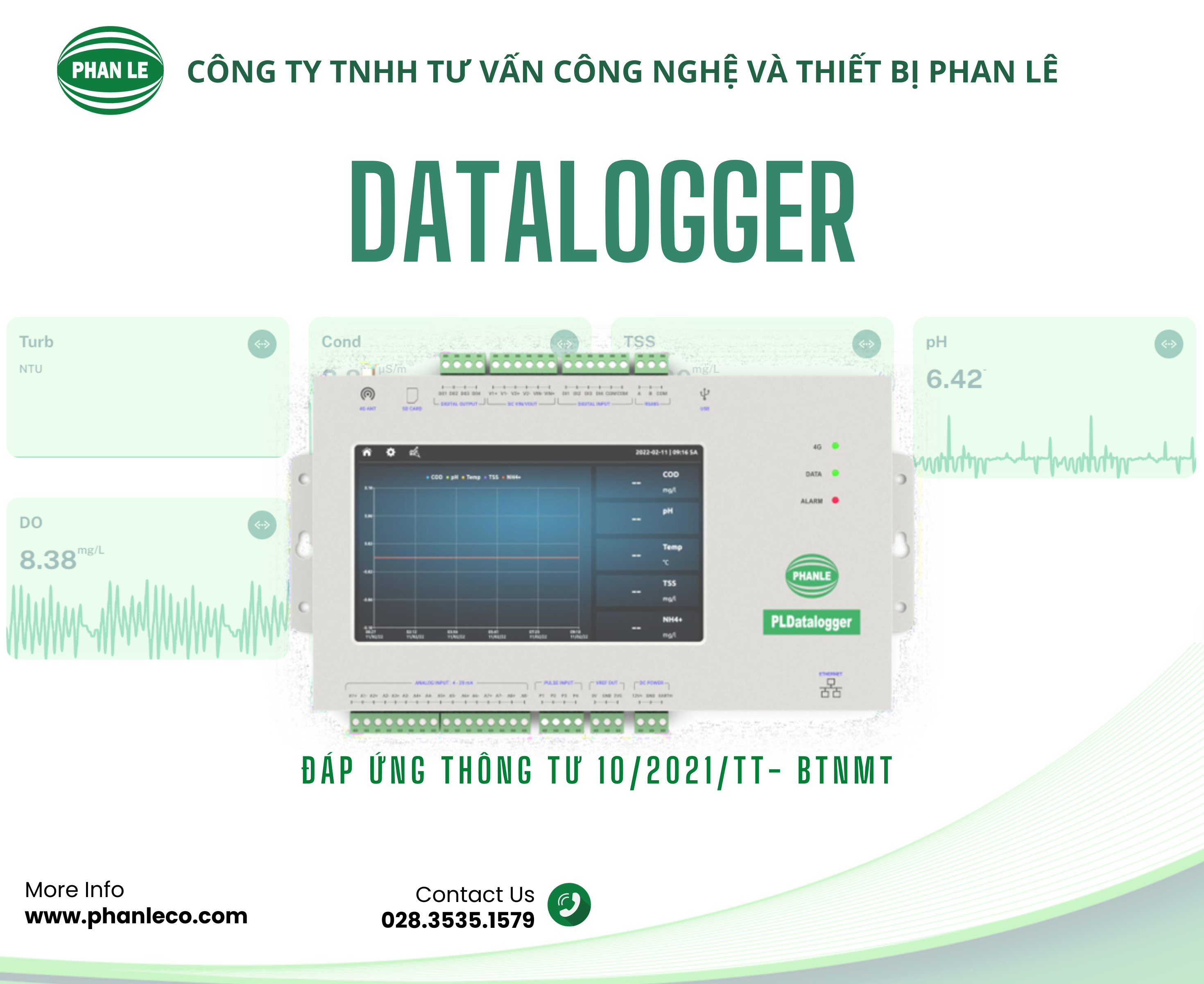  Thiết bị truyền - nhận - quản lý dữ liệu Datalogger - Thông tư 10/2021/TT-BTNMT